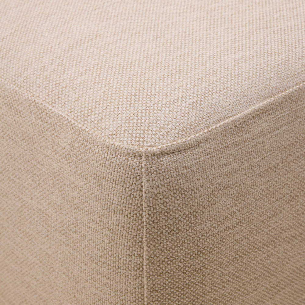 Pouf ARNEL Cosmic Naturel Chiné - Assise Confortable et Design Contemporain - 6
