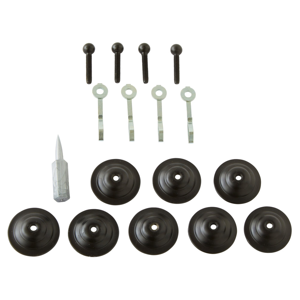 Anneaux-Fix Alma Noir Mat