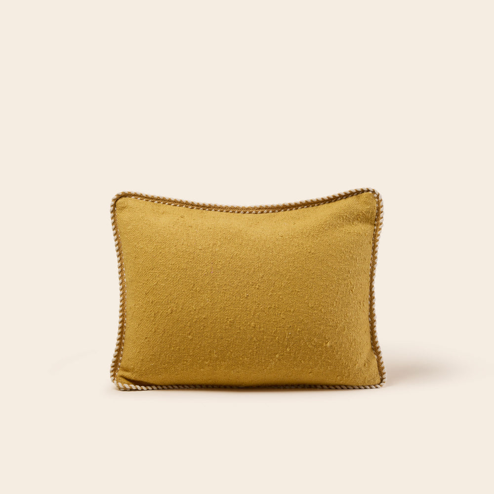 Housse de coussin décorative GANJI jaune ocre - 2