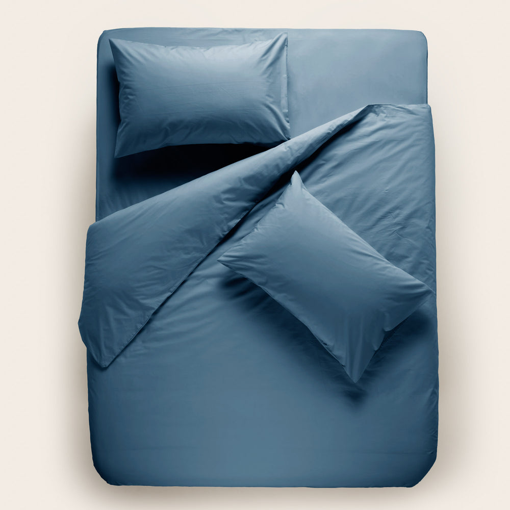 Housse de couette CELIANE bleu orage - 4