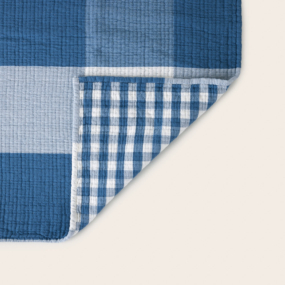 Plaid JEANIE bleu orage - 9