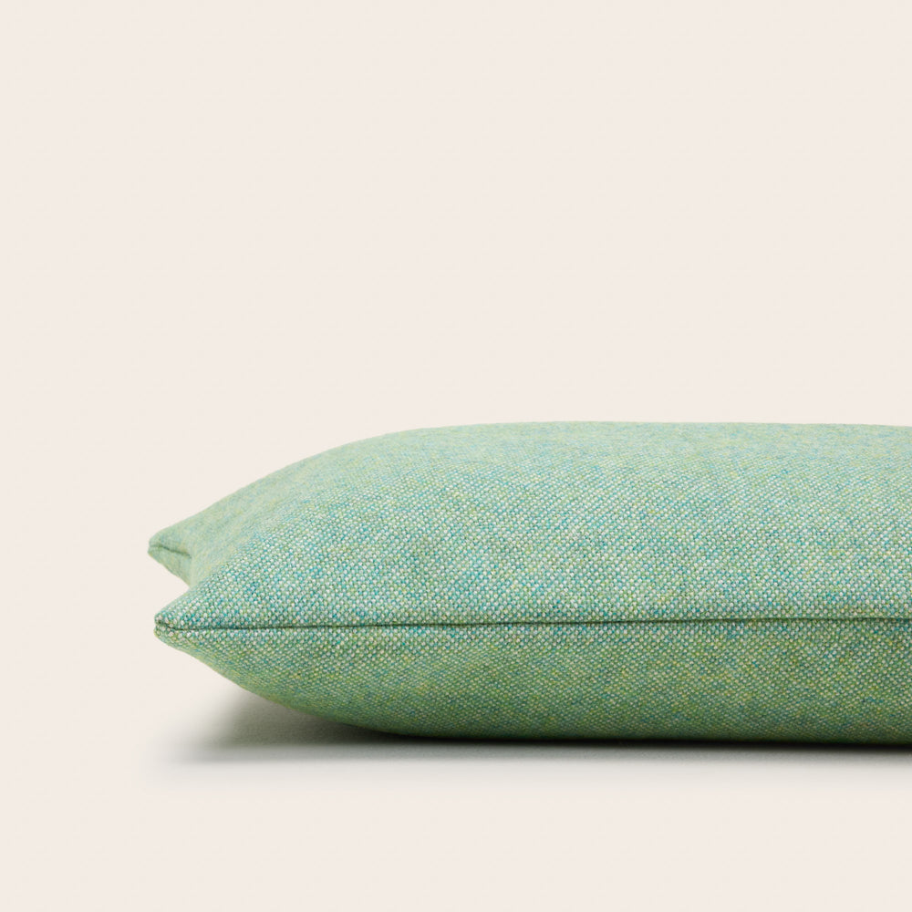Housse de coussin NERIO chiné mentholé - 6