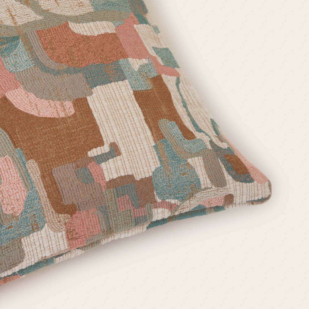 Housse de coussin MOHIRA beige et multicolore - 5