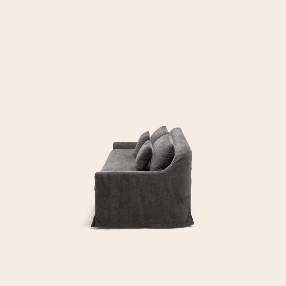 Canapé 2,5 places CLARIBEL boston gris graphite - 7