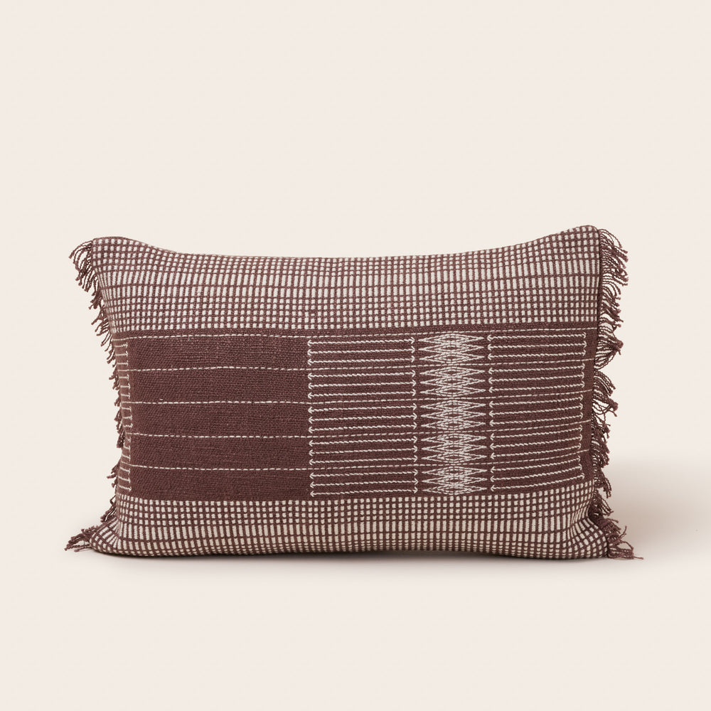 Housse de coussin MELKI brun