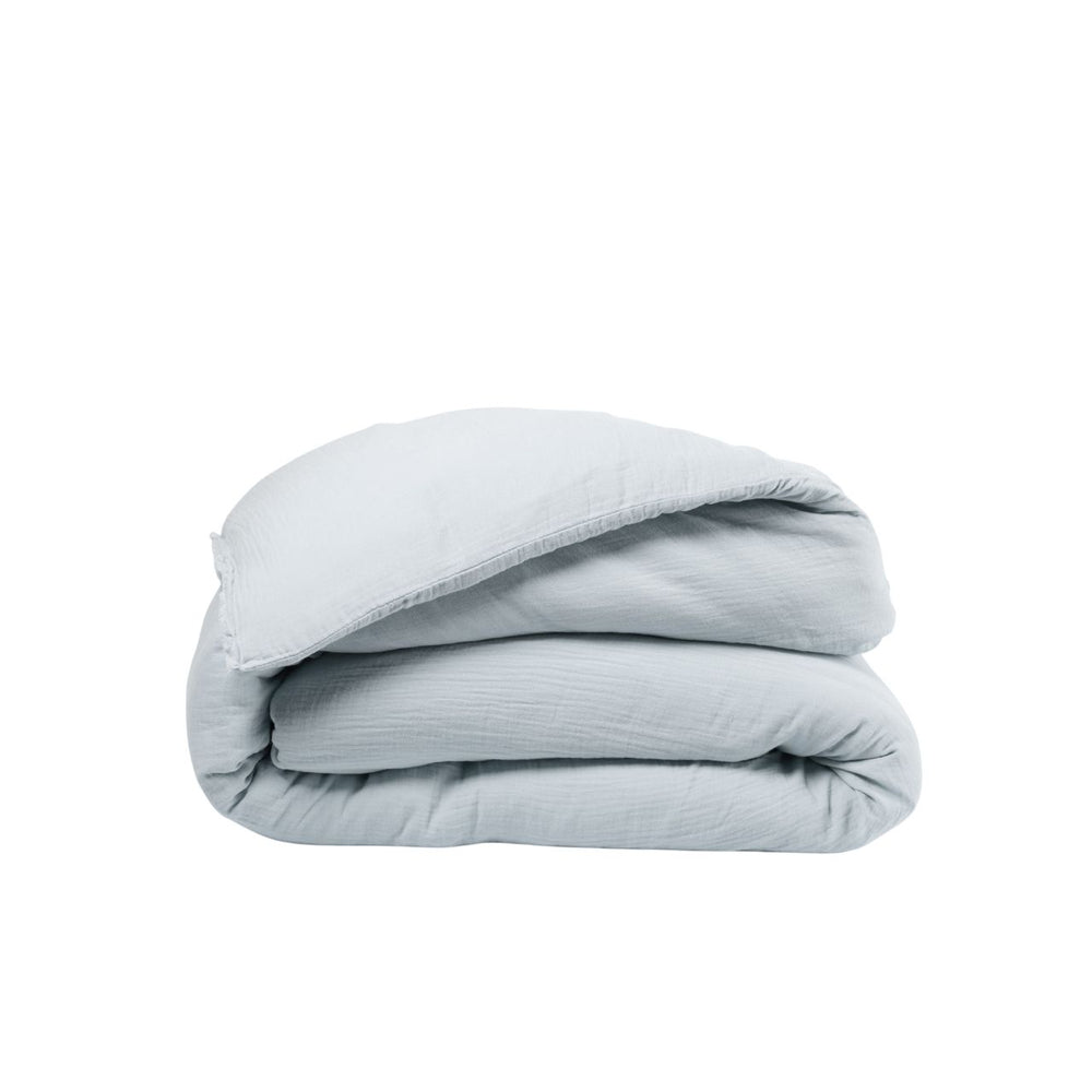 1. Housse de Couette LOU Bébé Blue en Gaze de Coton Lavé - 7