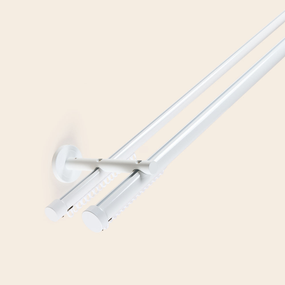 Support berceau double RAYIA blanc mat - 4