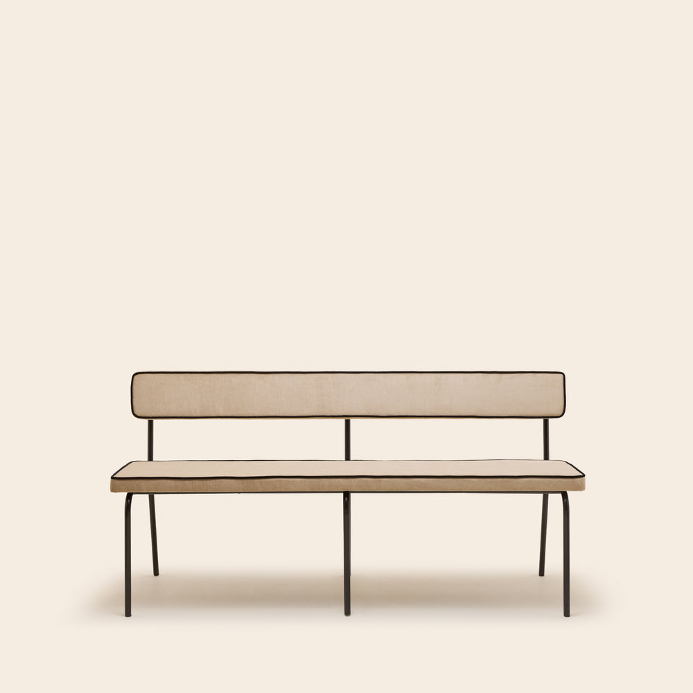 Banc YSABEAU dalila beige chic passepoil - 4