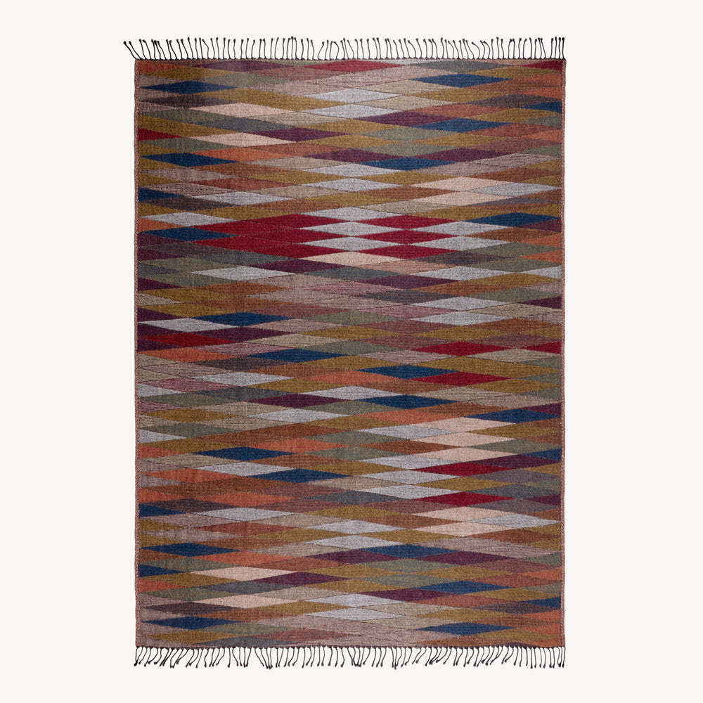 Plaid Fadel Multicolore 100% Laine de Qualité - Chaud et Doux avec Design Moderne - 5