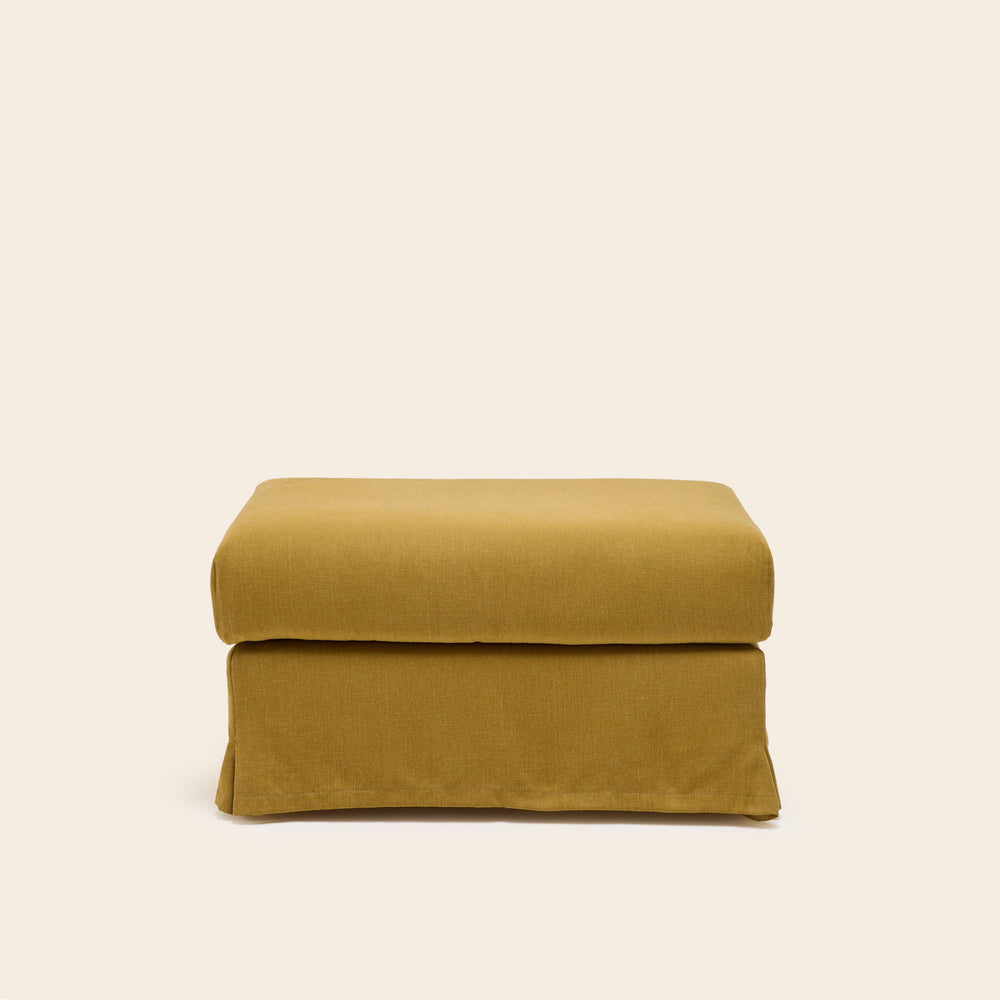 Pouf CLARIBEL Barbate Curry – Élégance Décontractée pour Intérieurs Raffinés