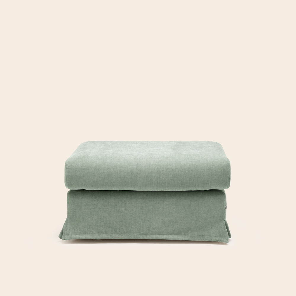 Pouf CLARIBEL boston vert de gris - 3