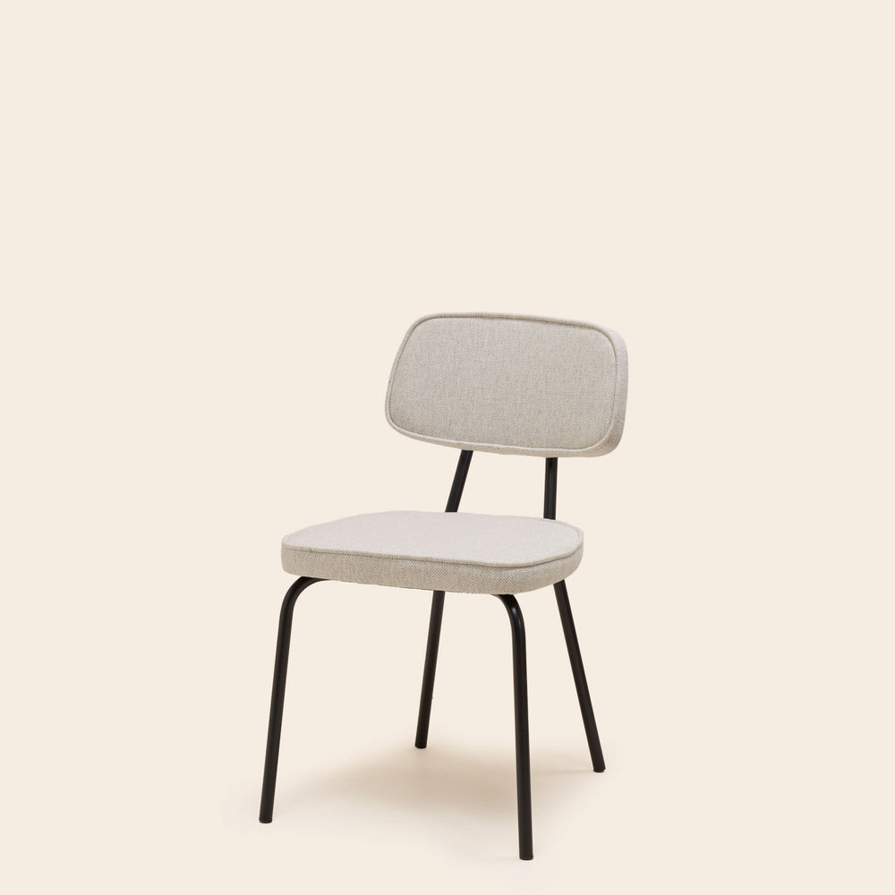 Chaise YSABEAU cosmic écru grisé chiné - 5