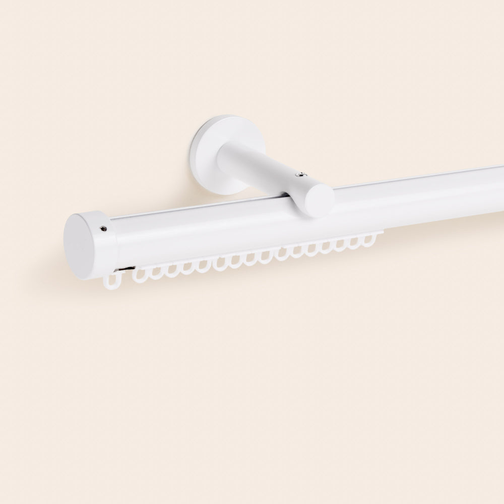 Support Berceau Raya Blanc Mat pour Pose Murole de Rideaux & Voilages - 4