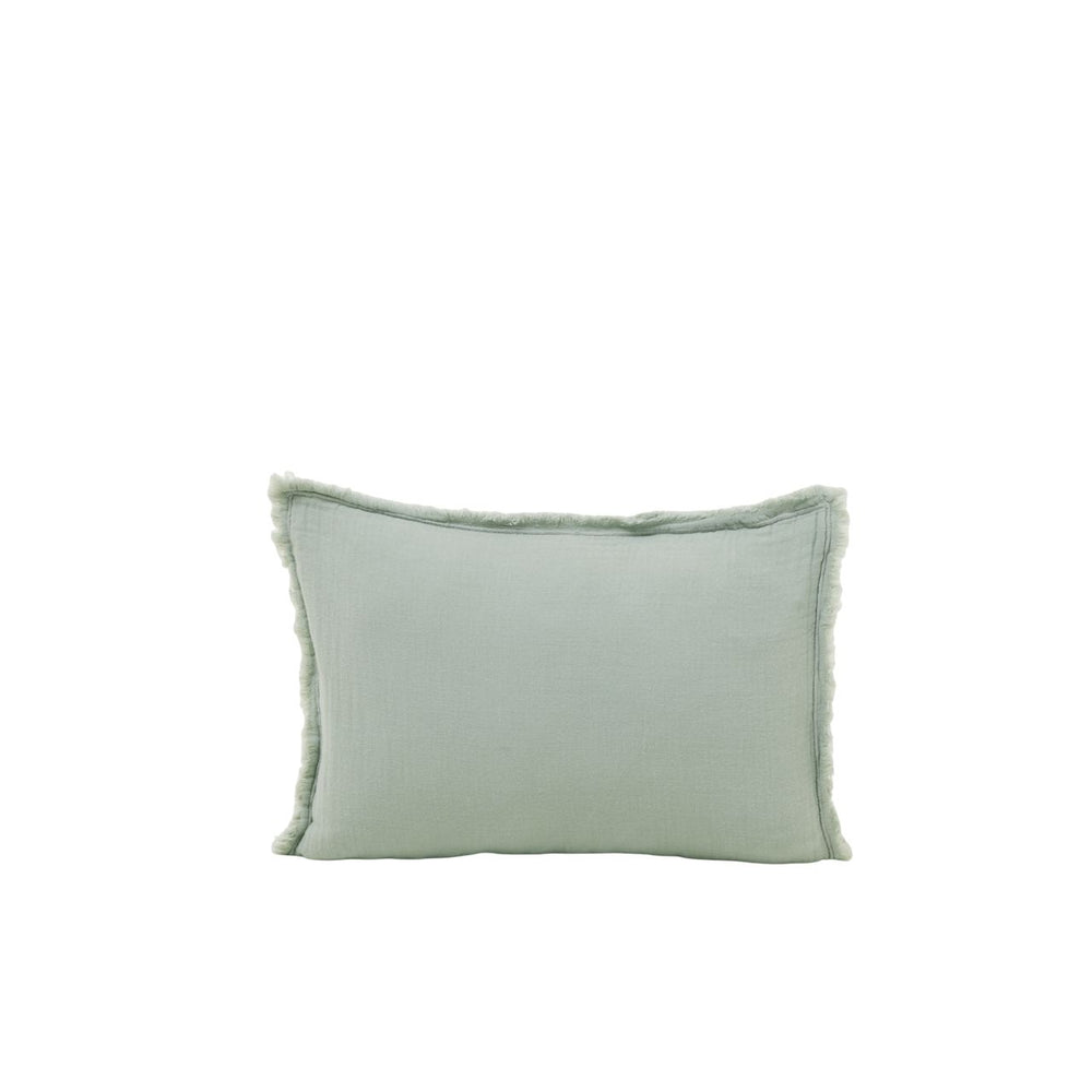 Lot de 2 Taies d'oreiller 100% Gaze de Coton Lavé LOU – Vert Sauge, Douceur Exceptionnelle pour Sommeil Réparateur - 6