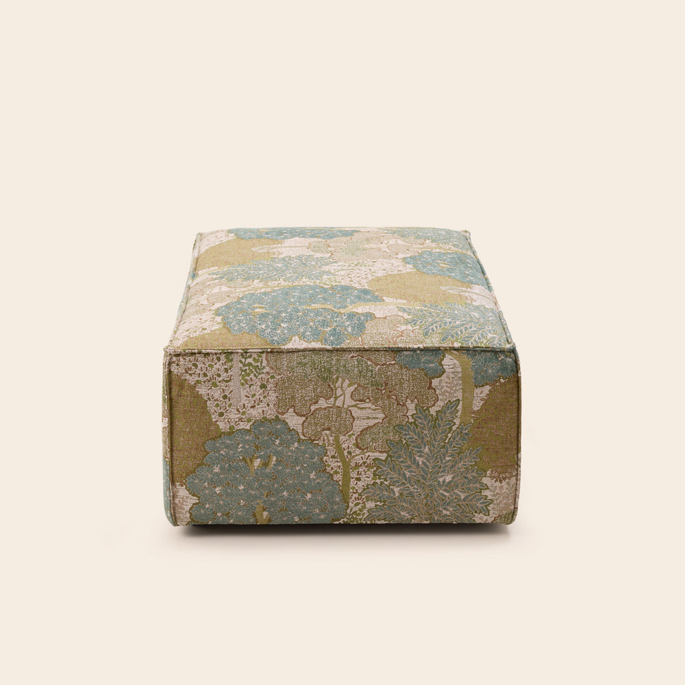 Pouf DYONIS alisée naturelle et verte - 7