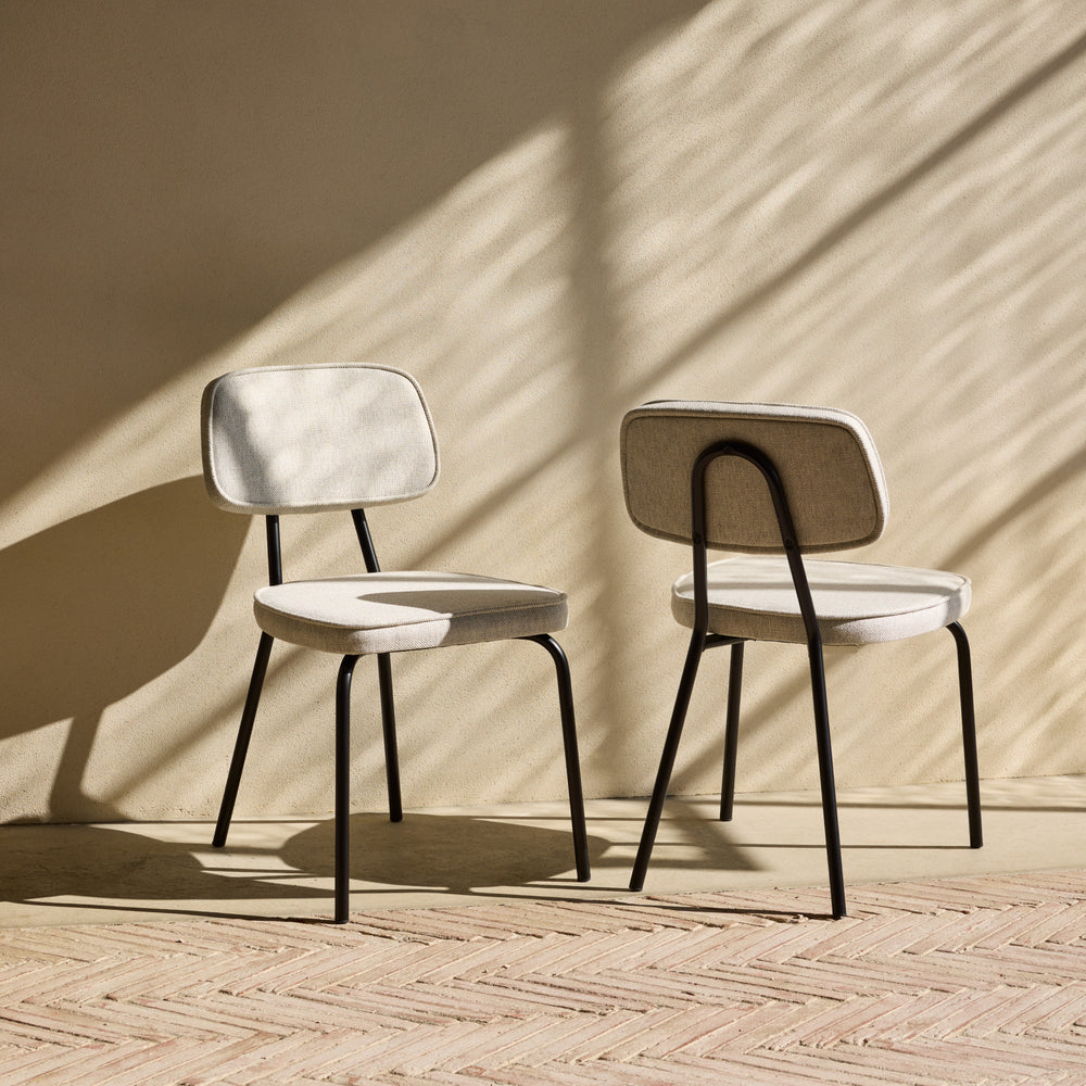 Chaise YSABEAU cosmic écru grisé chiné