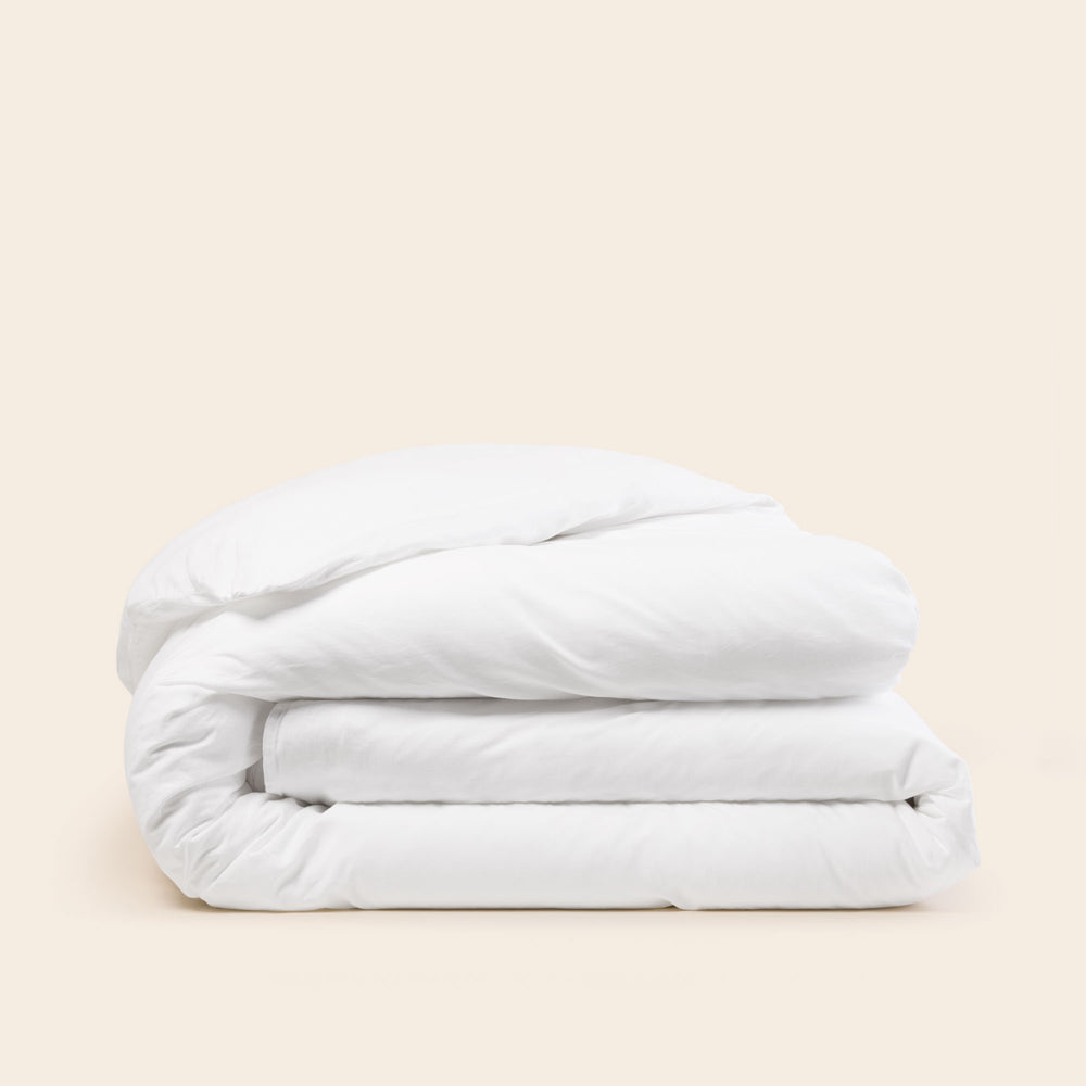 Housse de couette SATHEENE simplement blanc - 4
