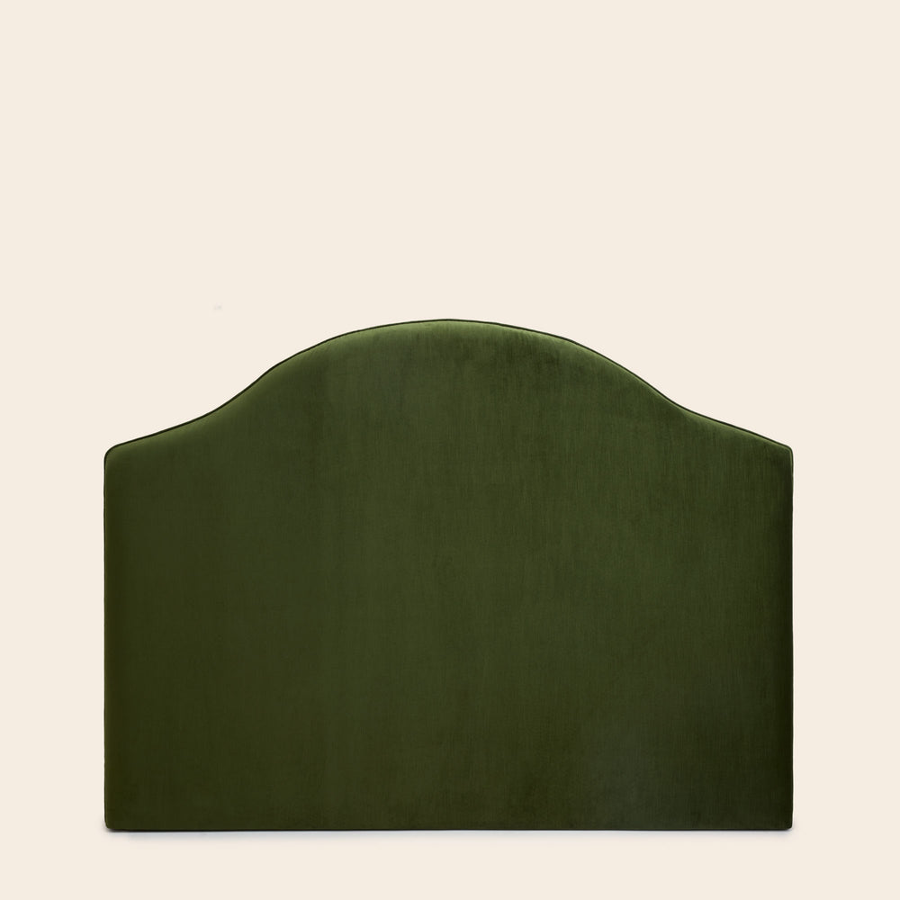 Tête de lit capitonnée CEPHEE Dalila vert olive