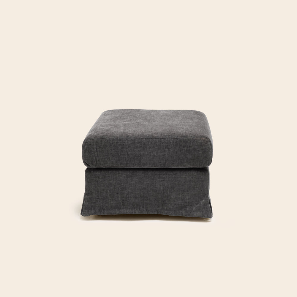 Pouf CLARIBEL Boston gris graphite - 5